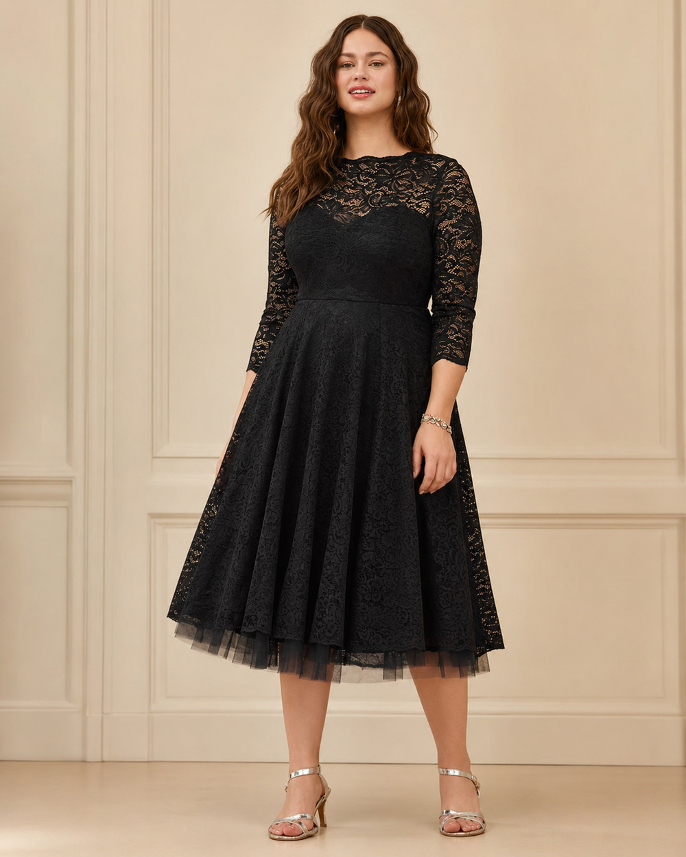 torrid | Dresses | Torrid Womens Lace Midi Dress 4 Plus 34 Sleeve Formal Whimsigoth Grunge Witchy